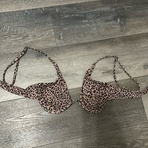 Cheetah Print Bikini Top - women’s M